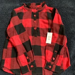 GAP 💯 percent cotton flannel long sleeve top!